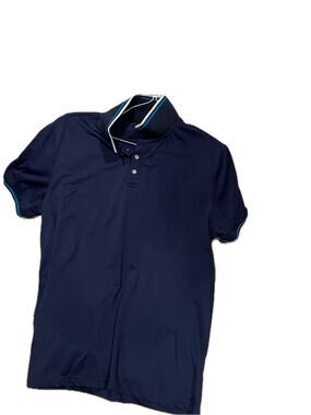 Manfinity Golf Shirt Navy Blue Mens Large